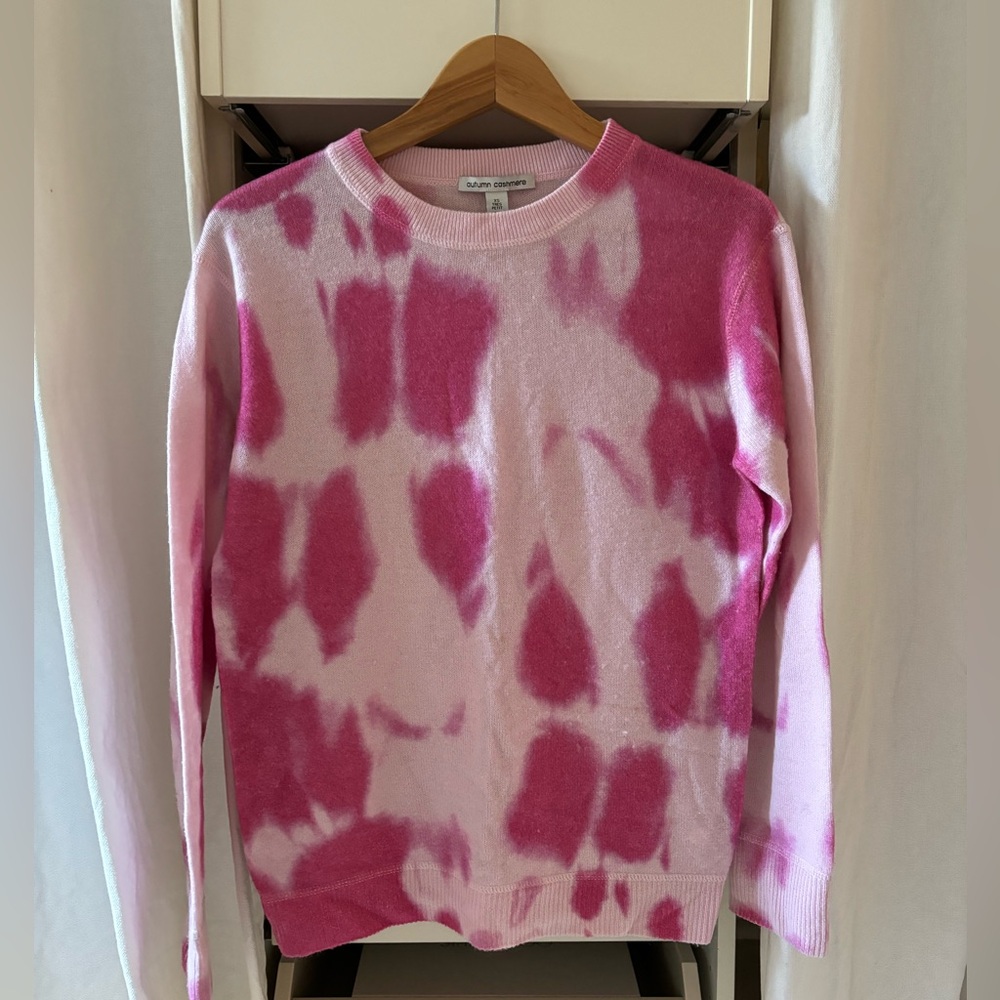 Cashmere tie dye sweater. Autumn Cashmere.
